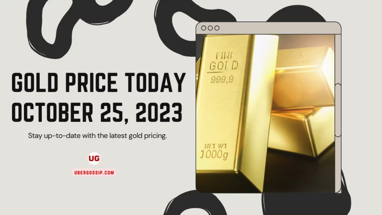Gold Price in Dollars on October 25, 2023